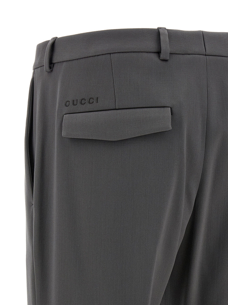 Gray Wool Dress Pants