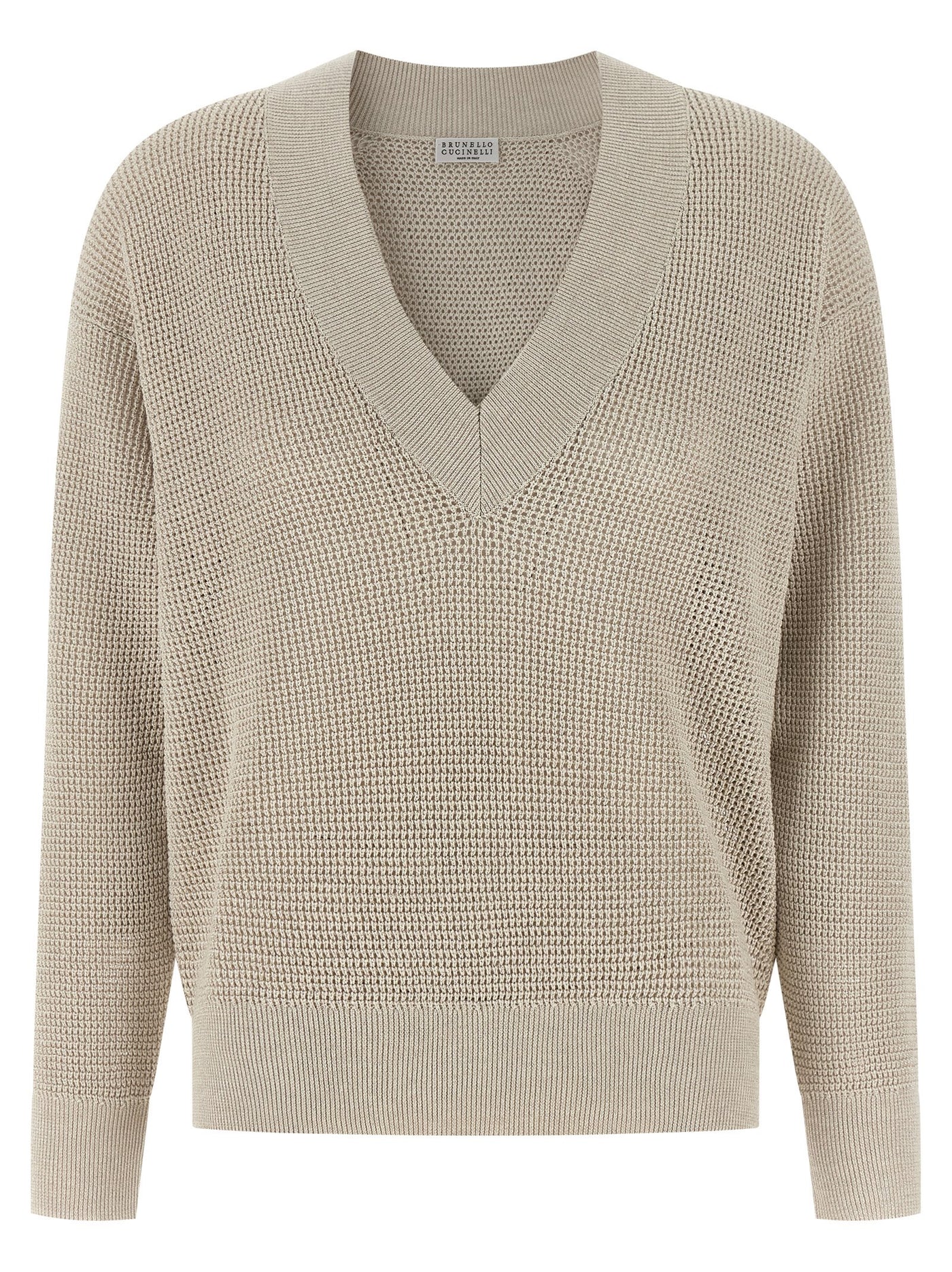 Beige Cotton Cardigan