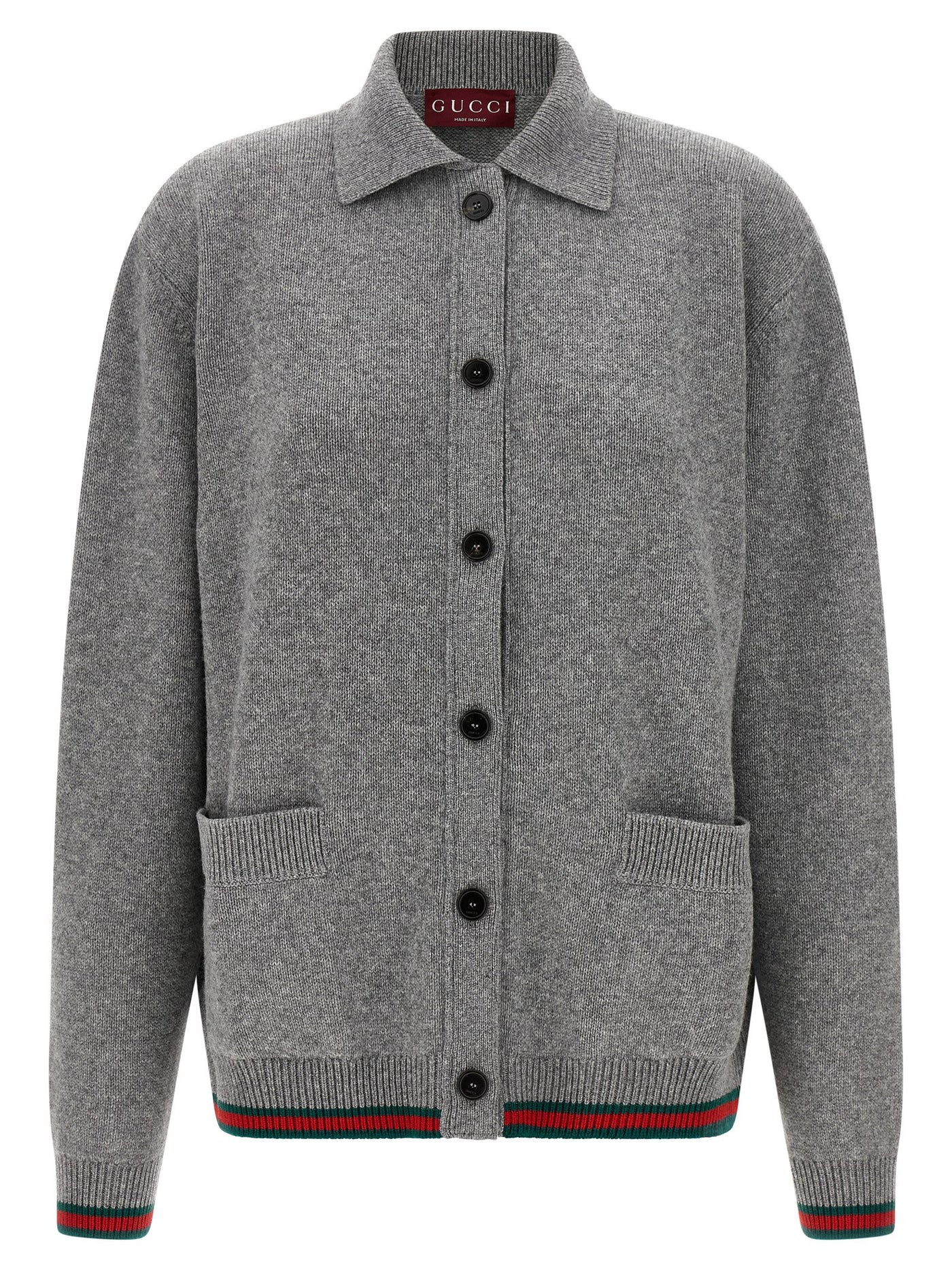Gray Wool Cardigan