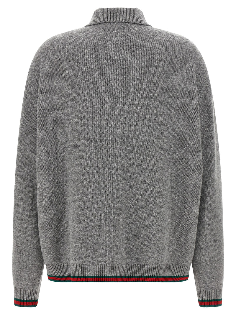 Gray Wool Cardigan