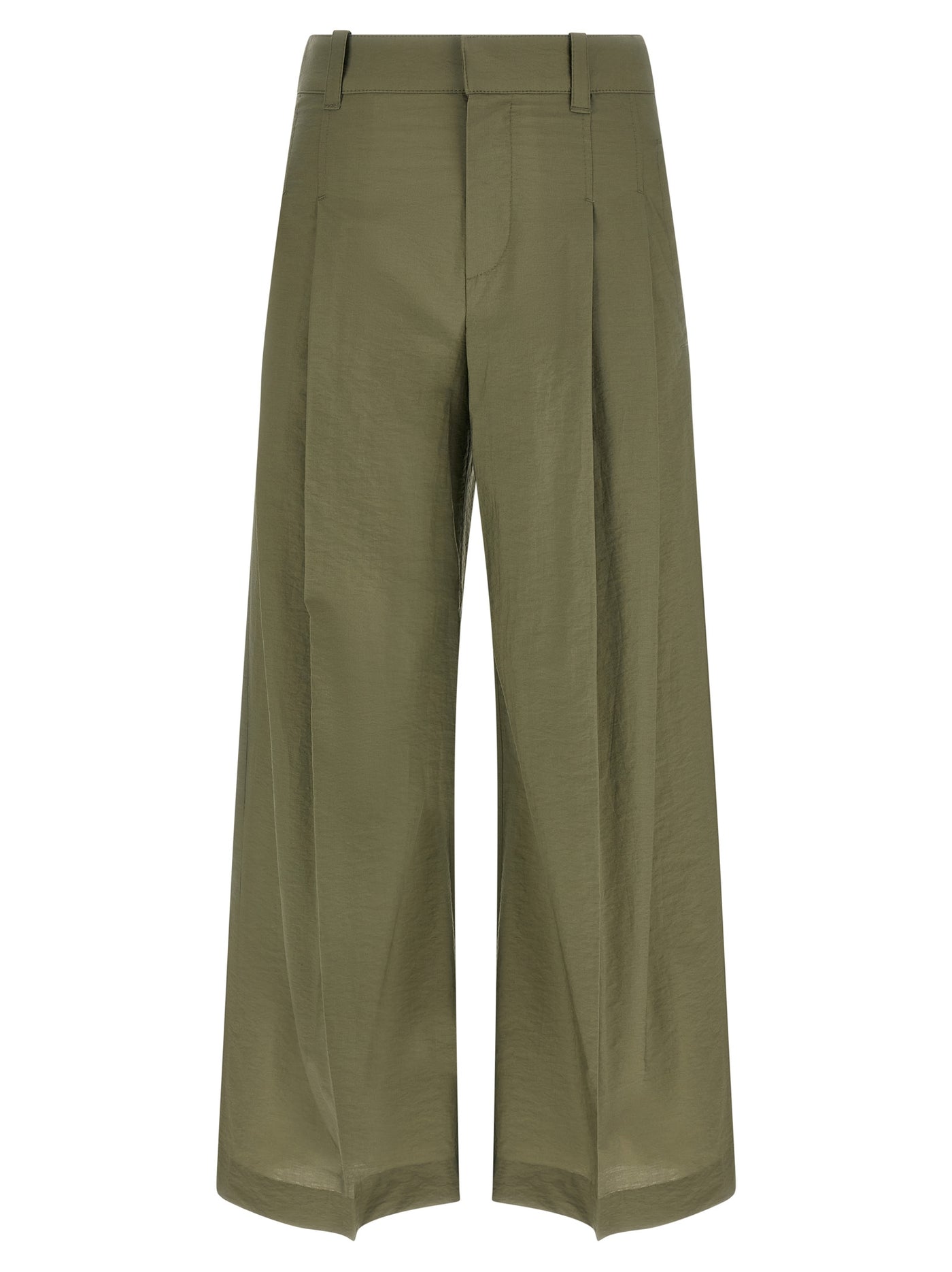 Bicolor Cotton Casual Pants
