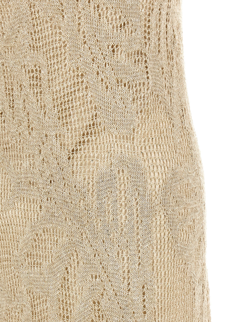 Beige Linen Long Dress