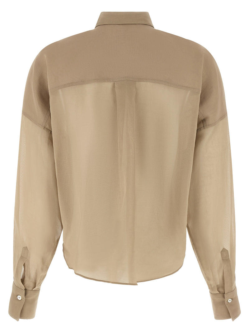 Beige Cotton Blouse