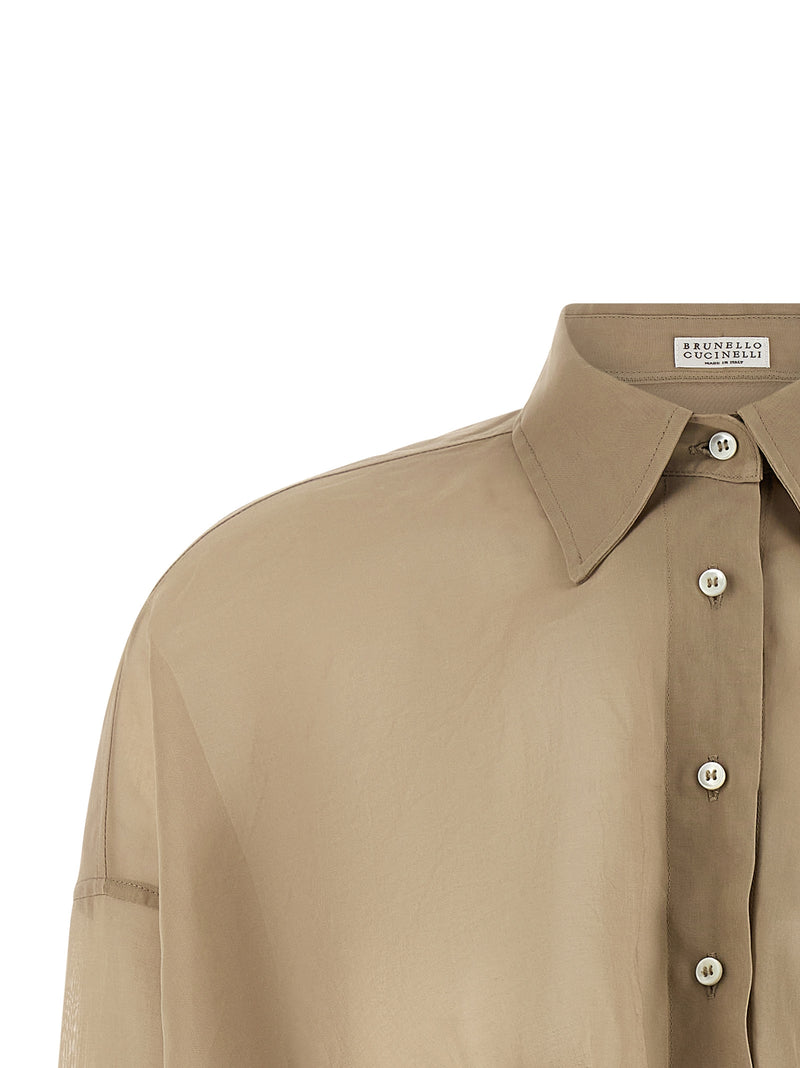 Beige Cotton Blouse