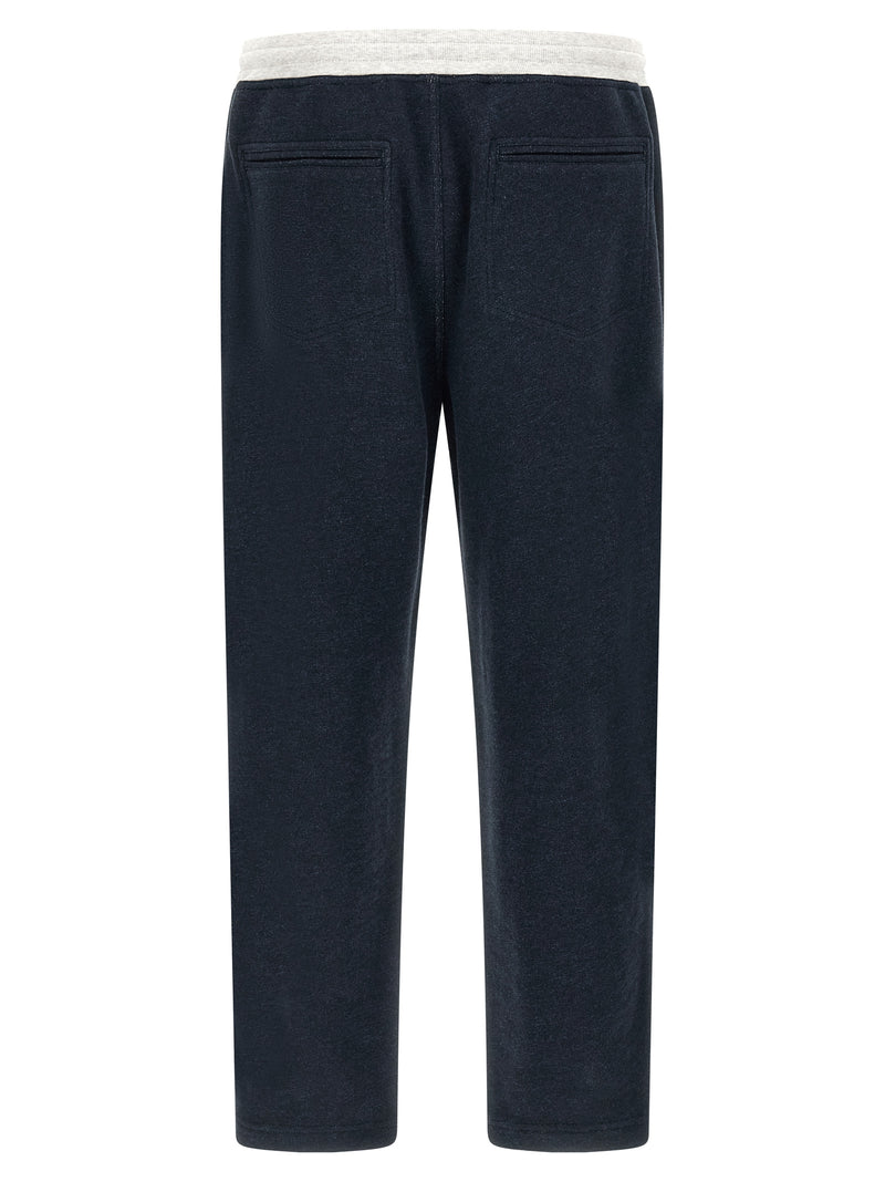 Blue Cotton Joggers (Workout Pants)