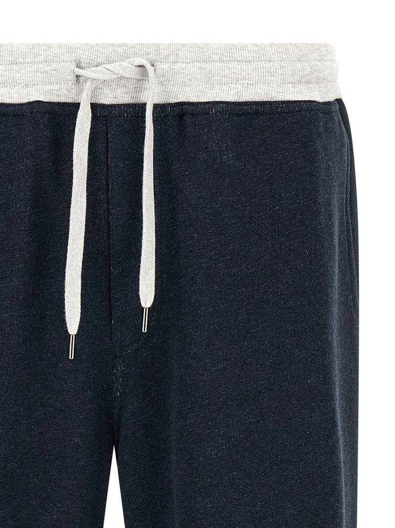 Blue Cotton Joggers (Workout Pants)