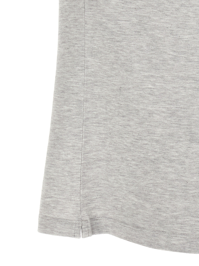 Gray Cotton Polo Shirt