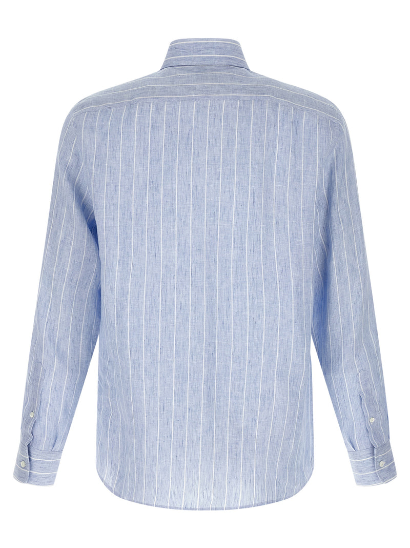 Blue Linen Blouse