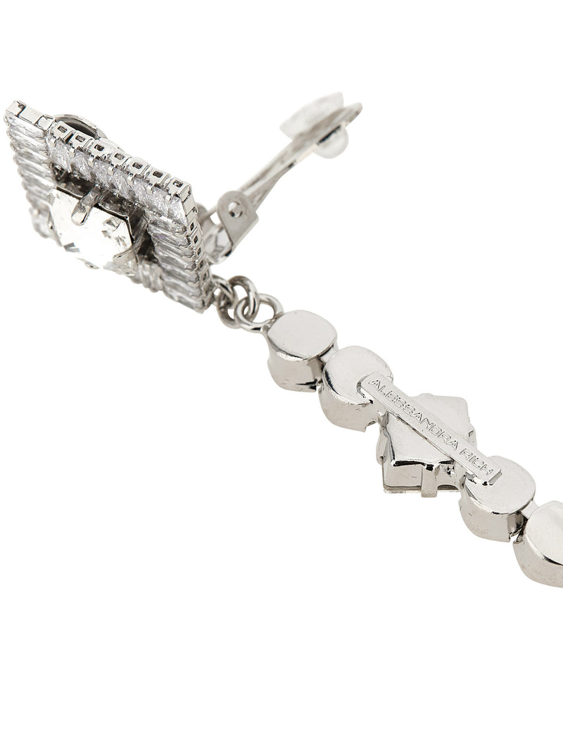 Silver Plastic Earrings