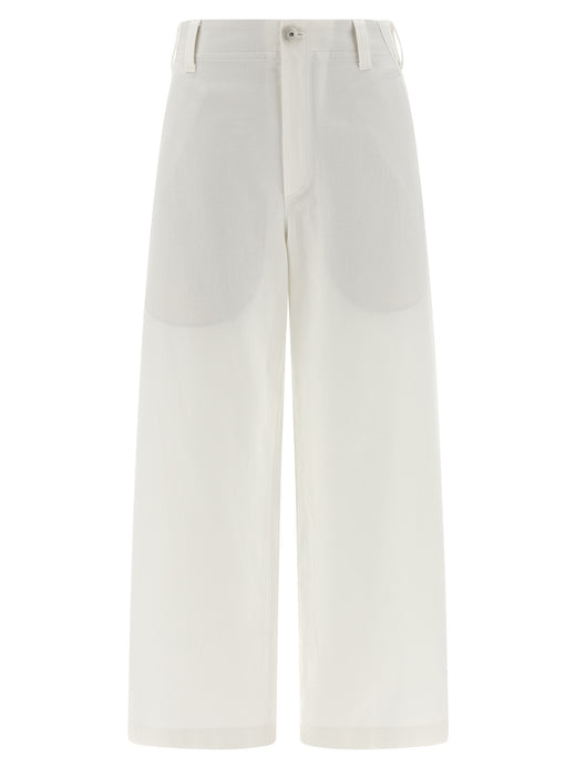 White Cotton Chino Pants