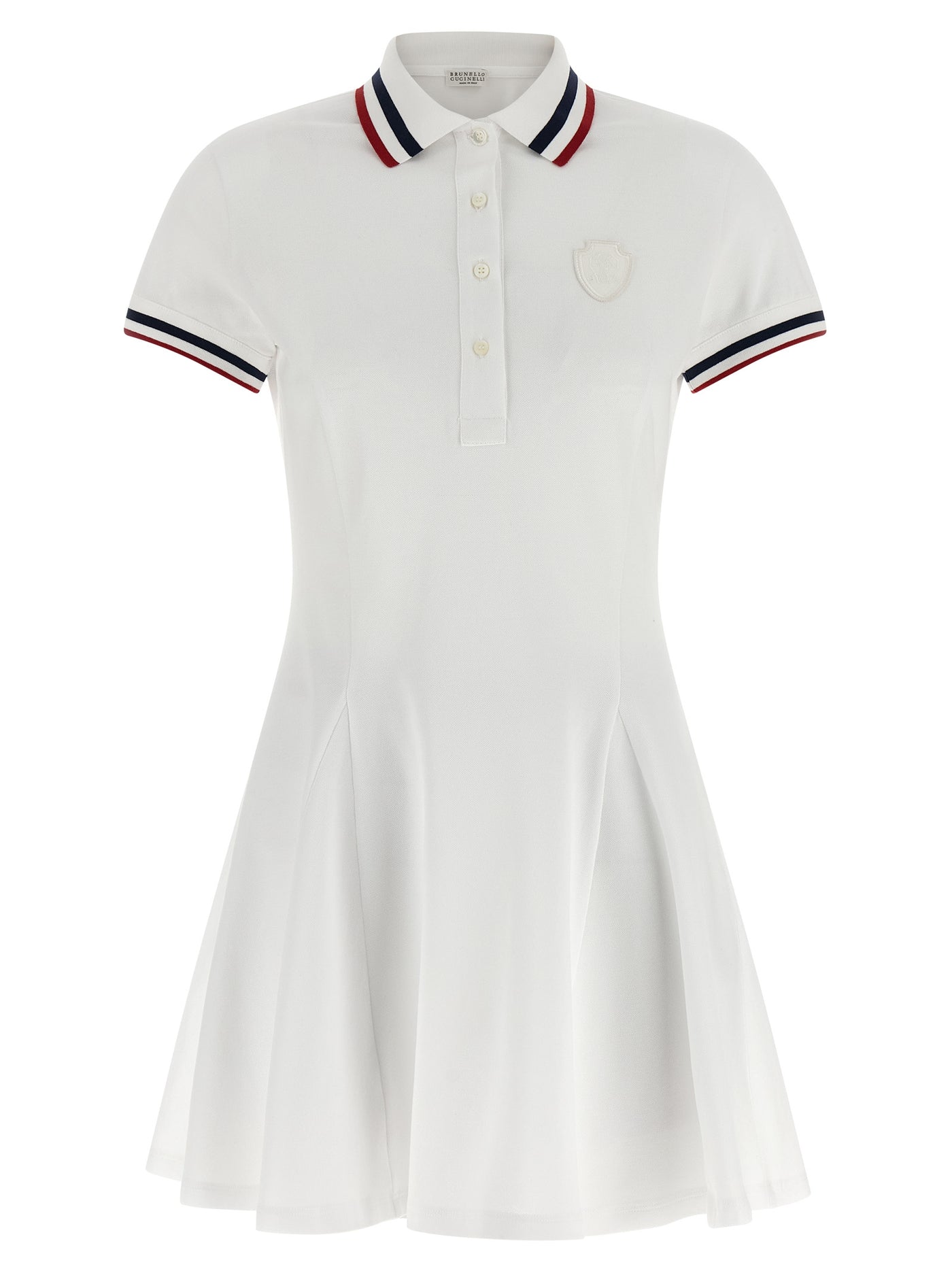 White Cotton Short Dress