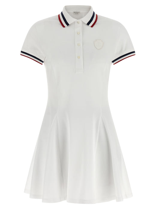White Cotton Short Dress