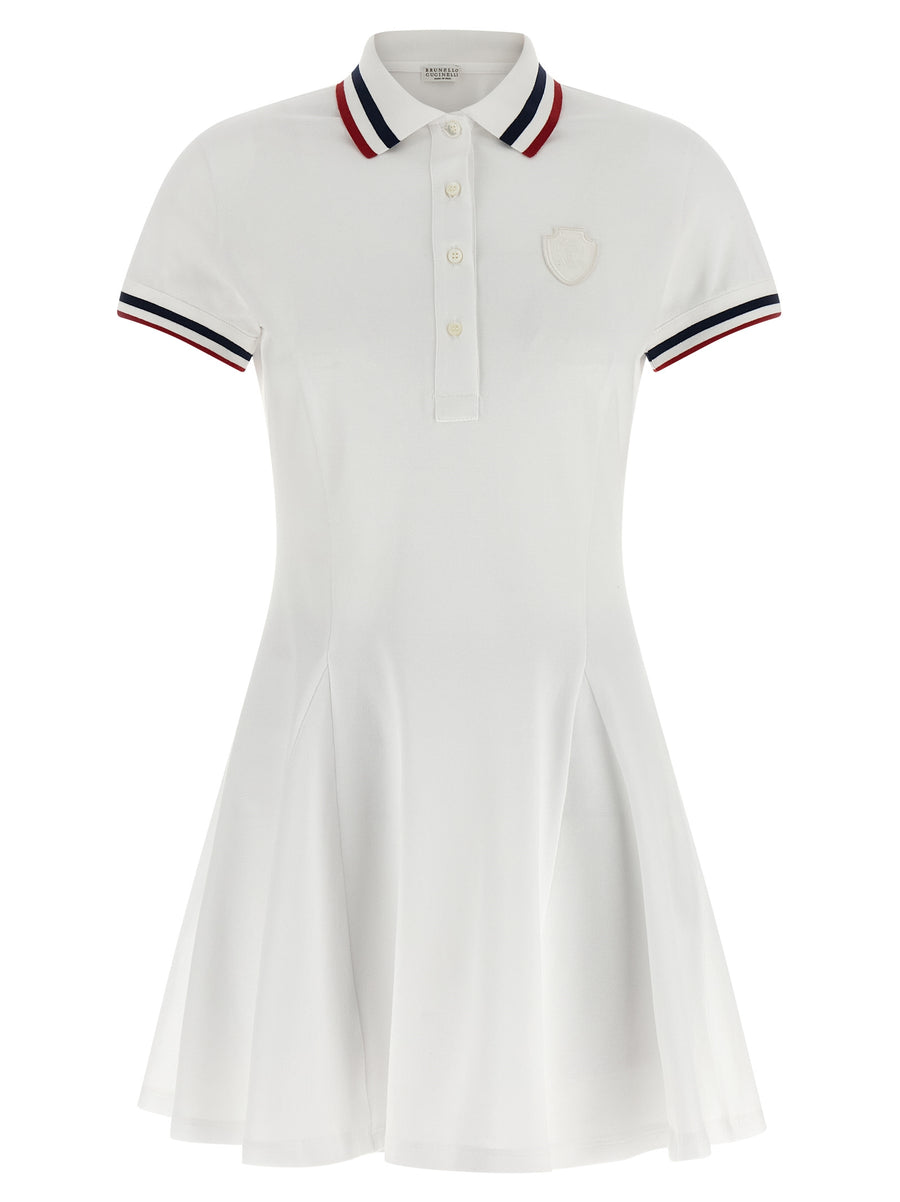 White Cotton Short Dress