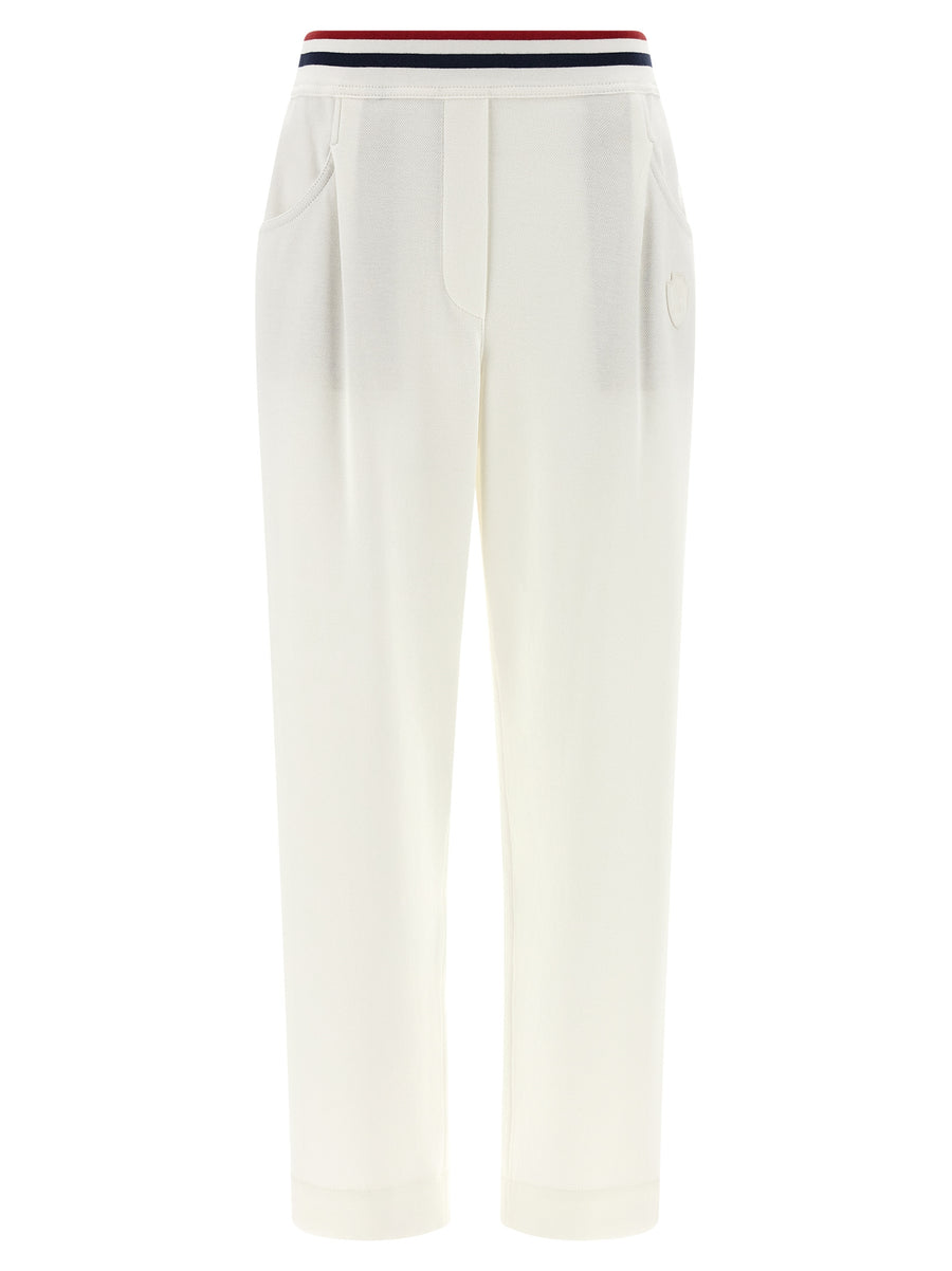 White Cotton Joggers (Workout Pants)