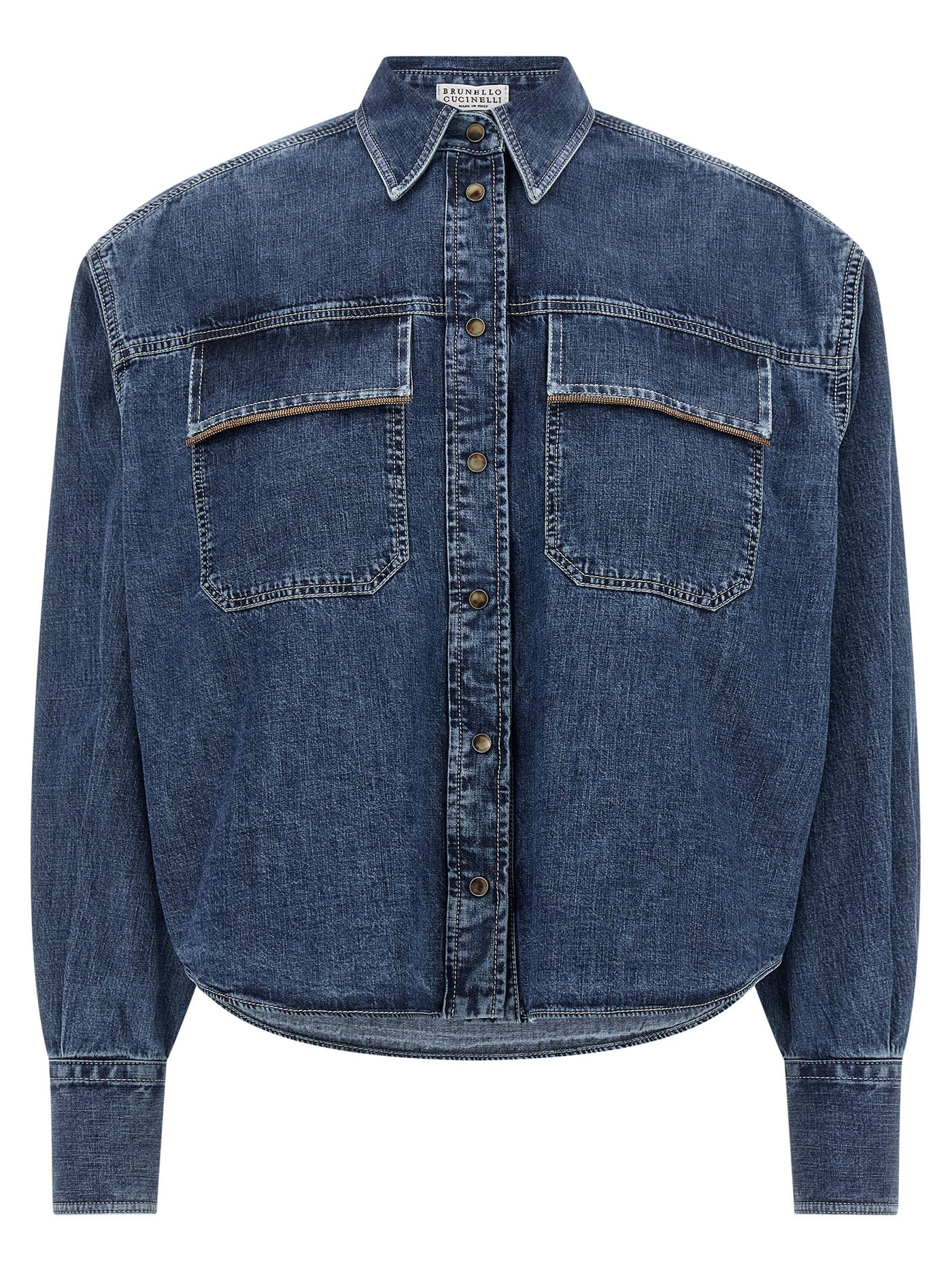 Blue Cotton Blouse