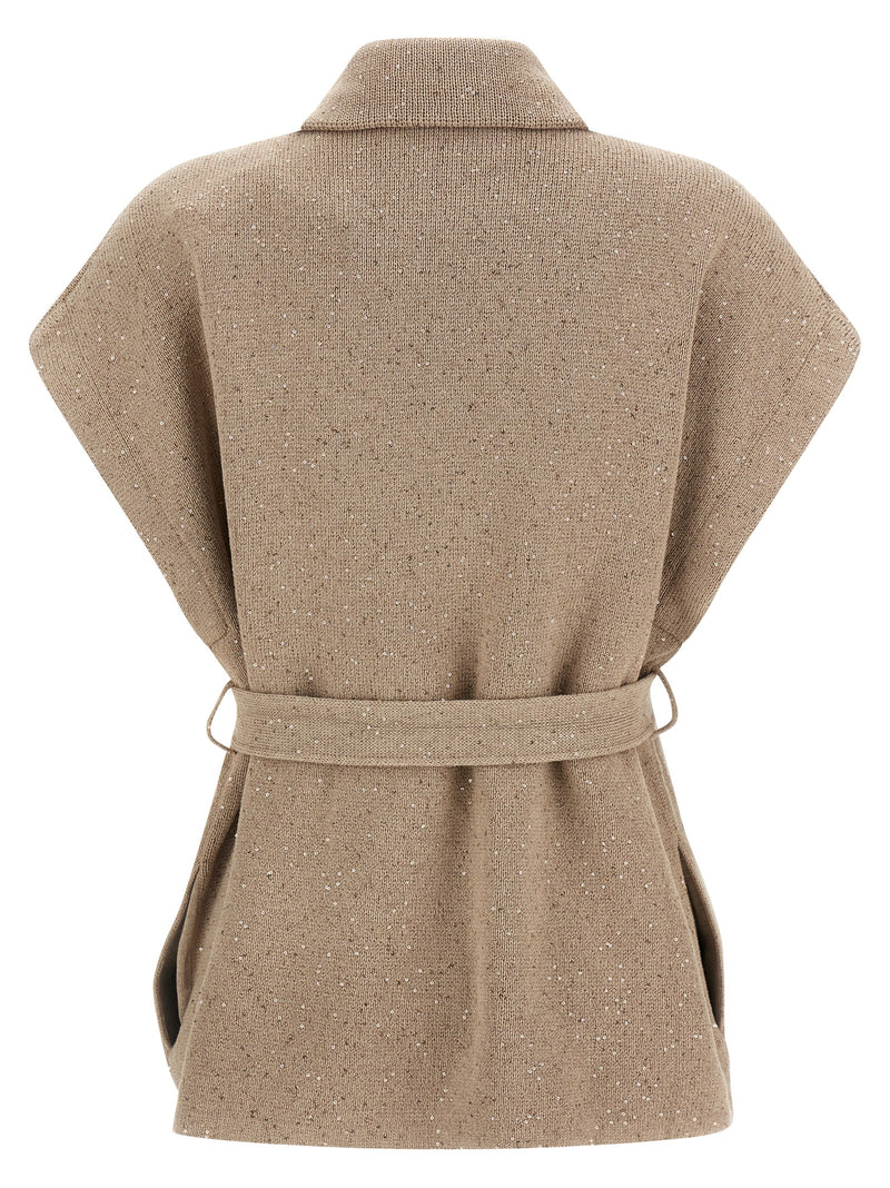 Beige Cotton Cardigan