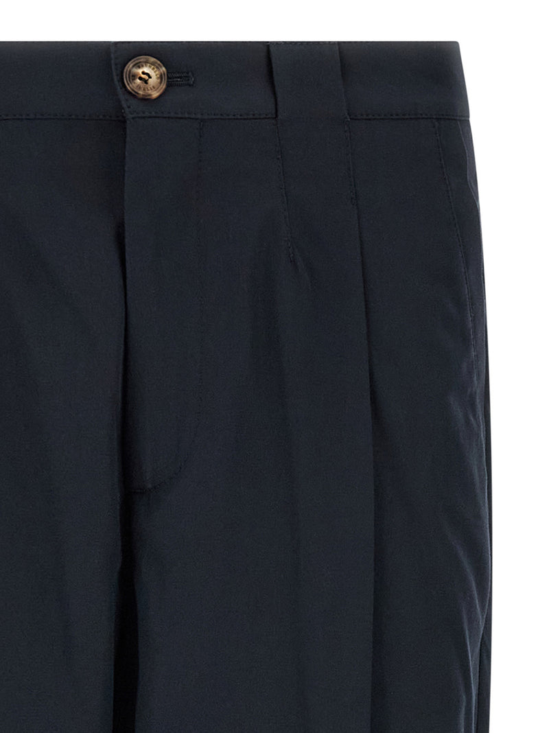 Blue Cotton Chino Pants