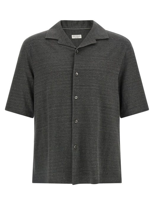 Gray Linen Blouse