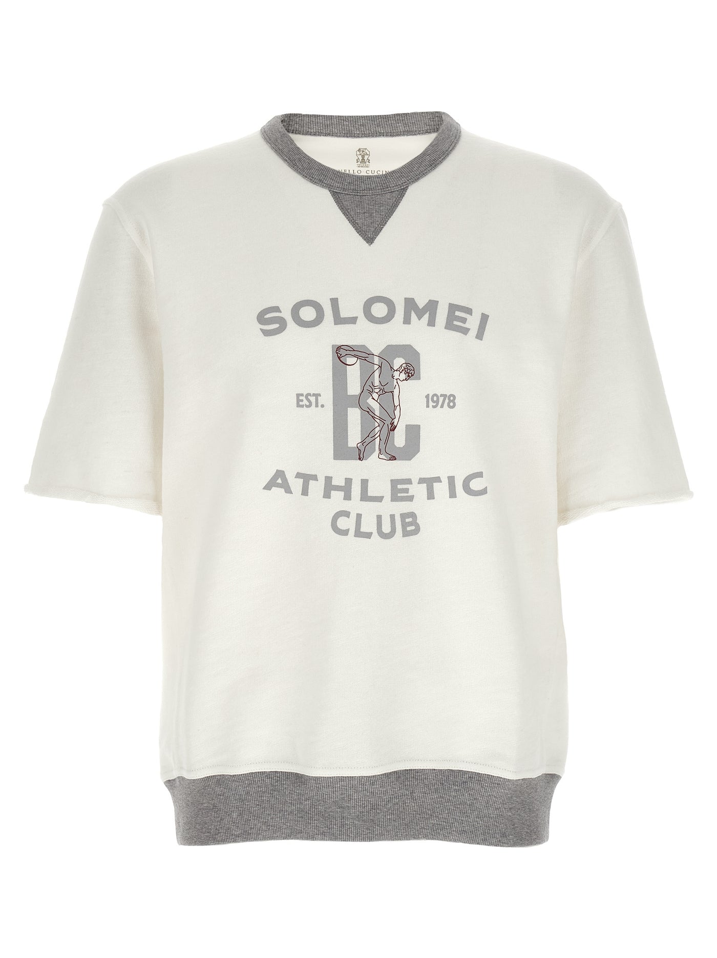 White Cotton Sweatshirt