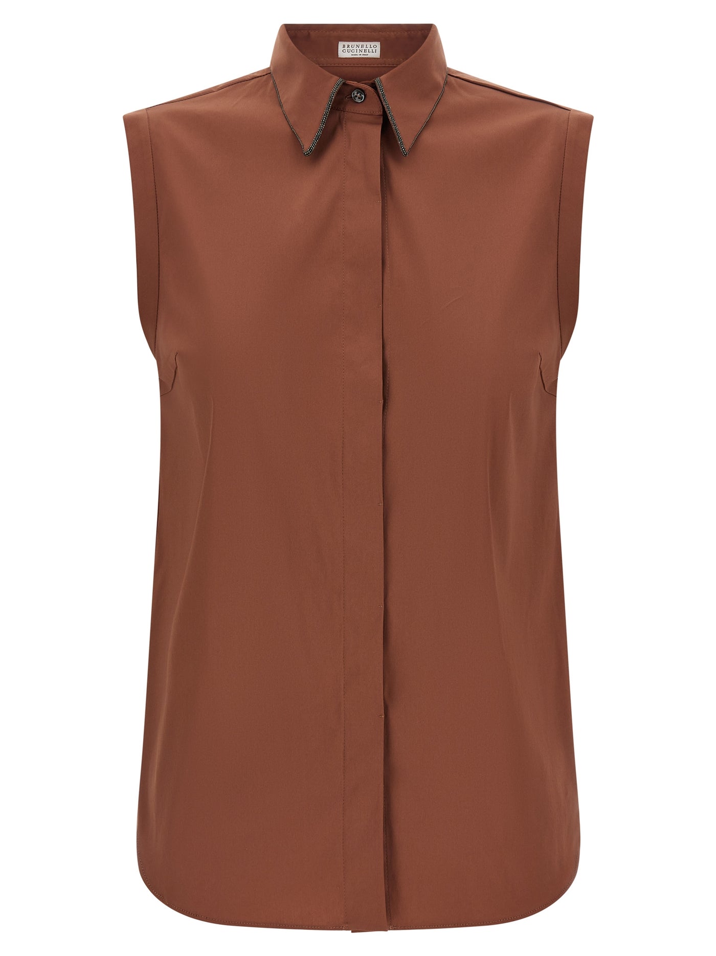 Brown Cotton Blouse