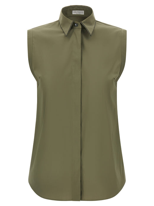 Bicolor Cotton Blouse