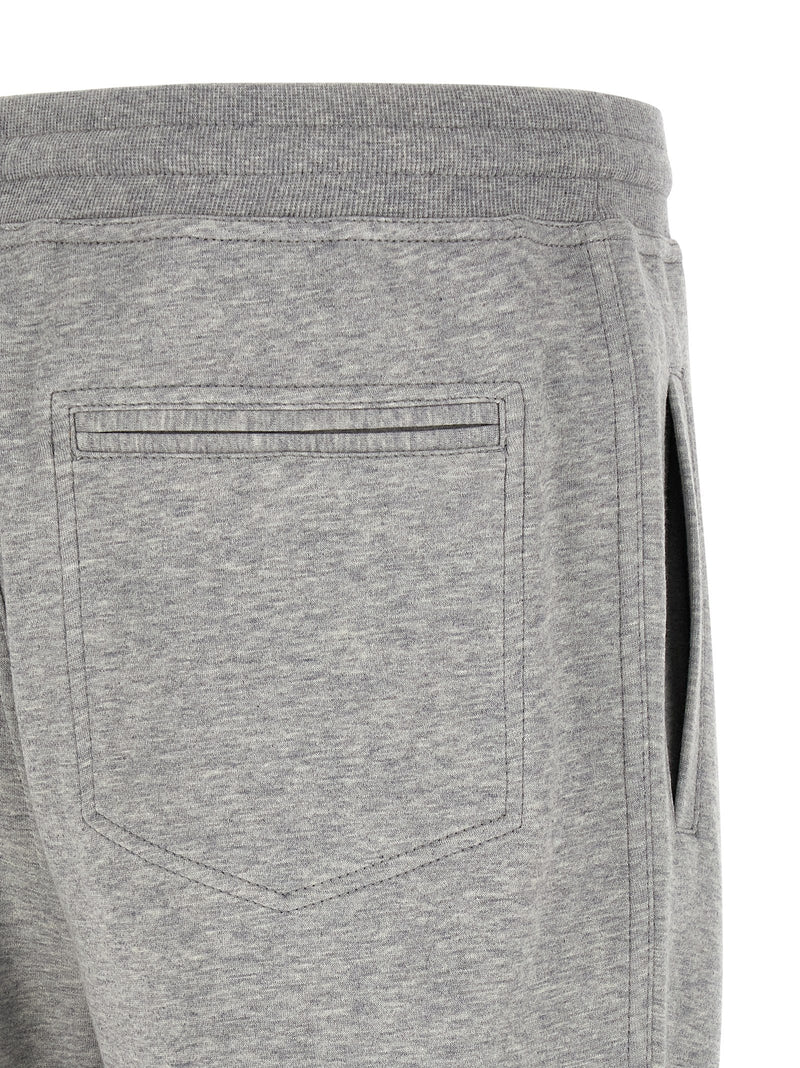 Gray Cotton Athletic Pants