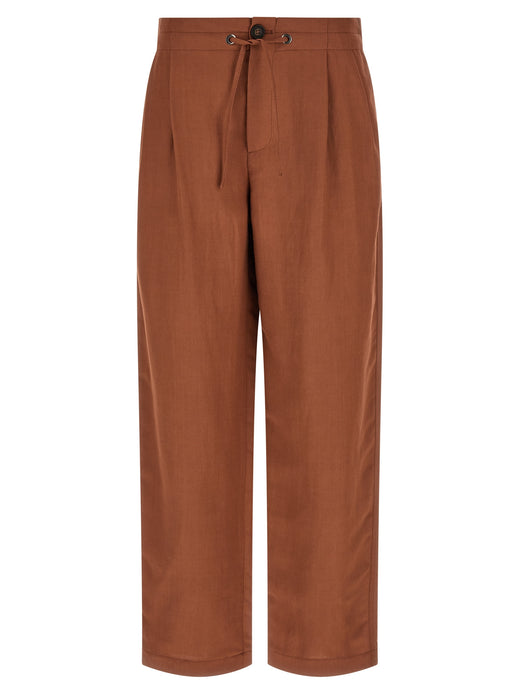 Multicolor Viscose Casual Pants