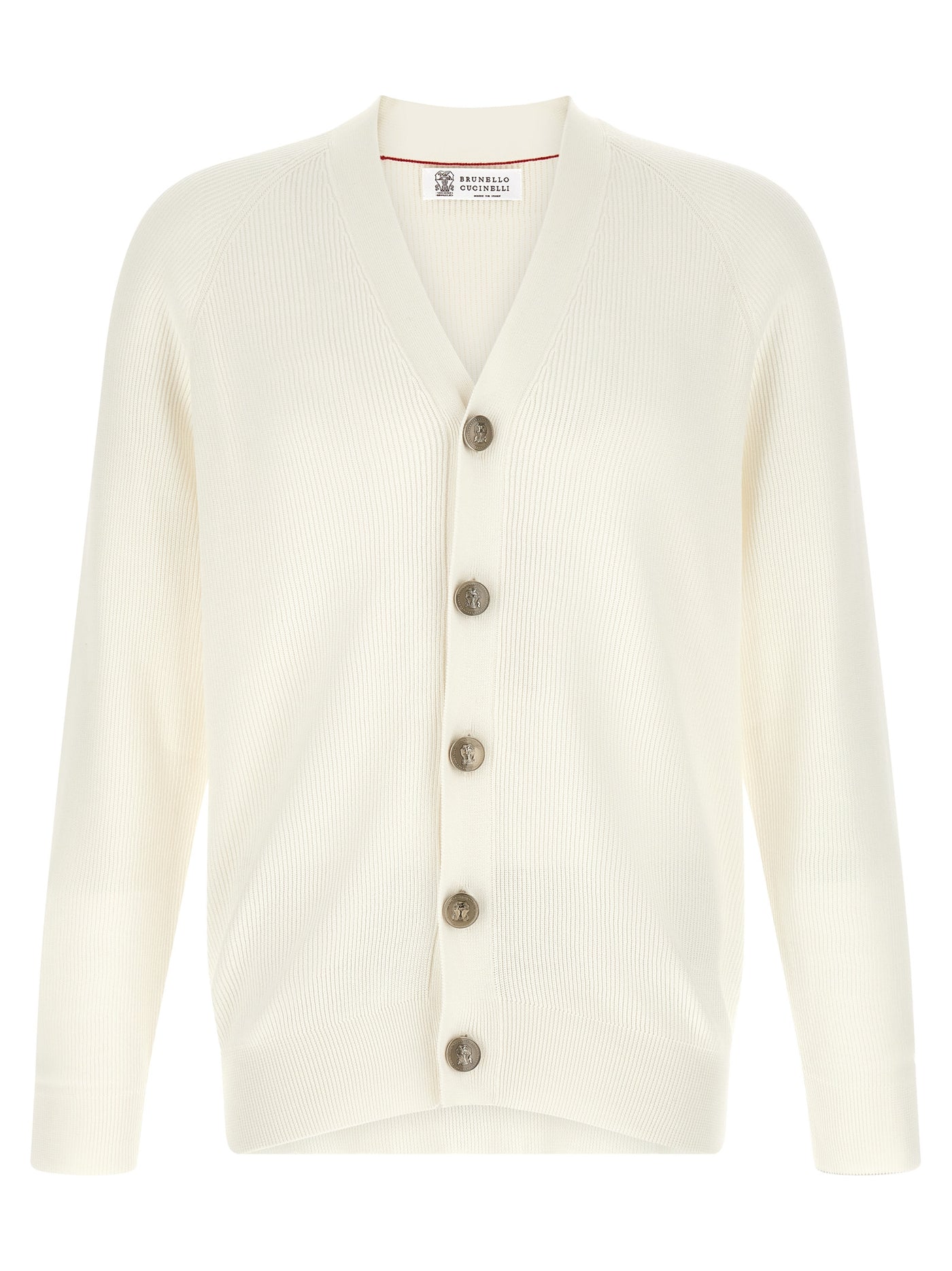 White Cotton Cardigan