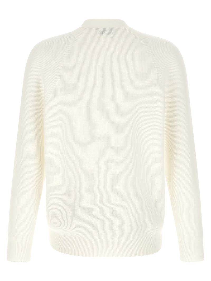 White Cotton Cardigan