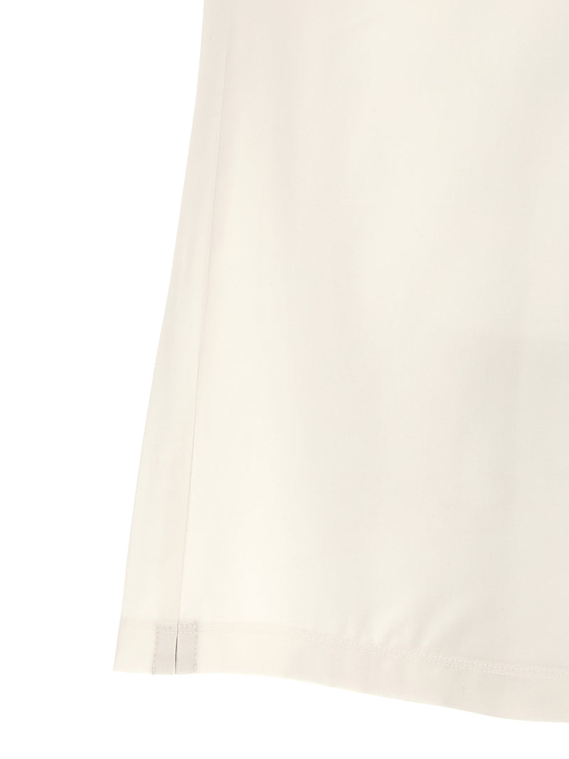 White Virgin Wool Polo Shirt