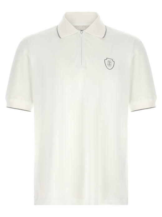 White Polyamide Polo Shirt