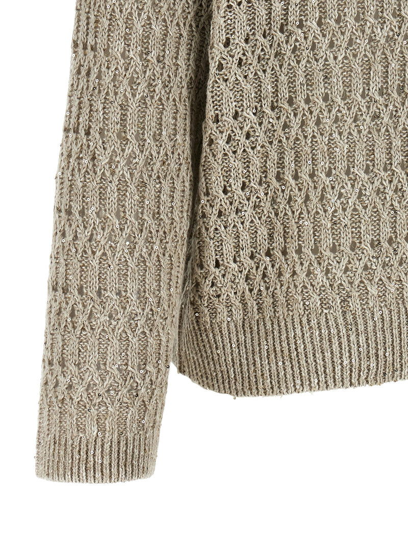 Beige Linen Cardigan