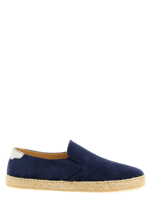 Blue Calfskin Espadrilles