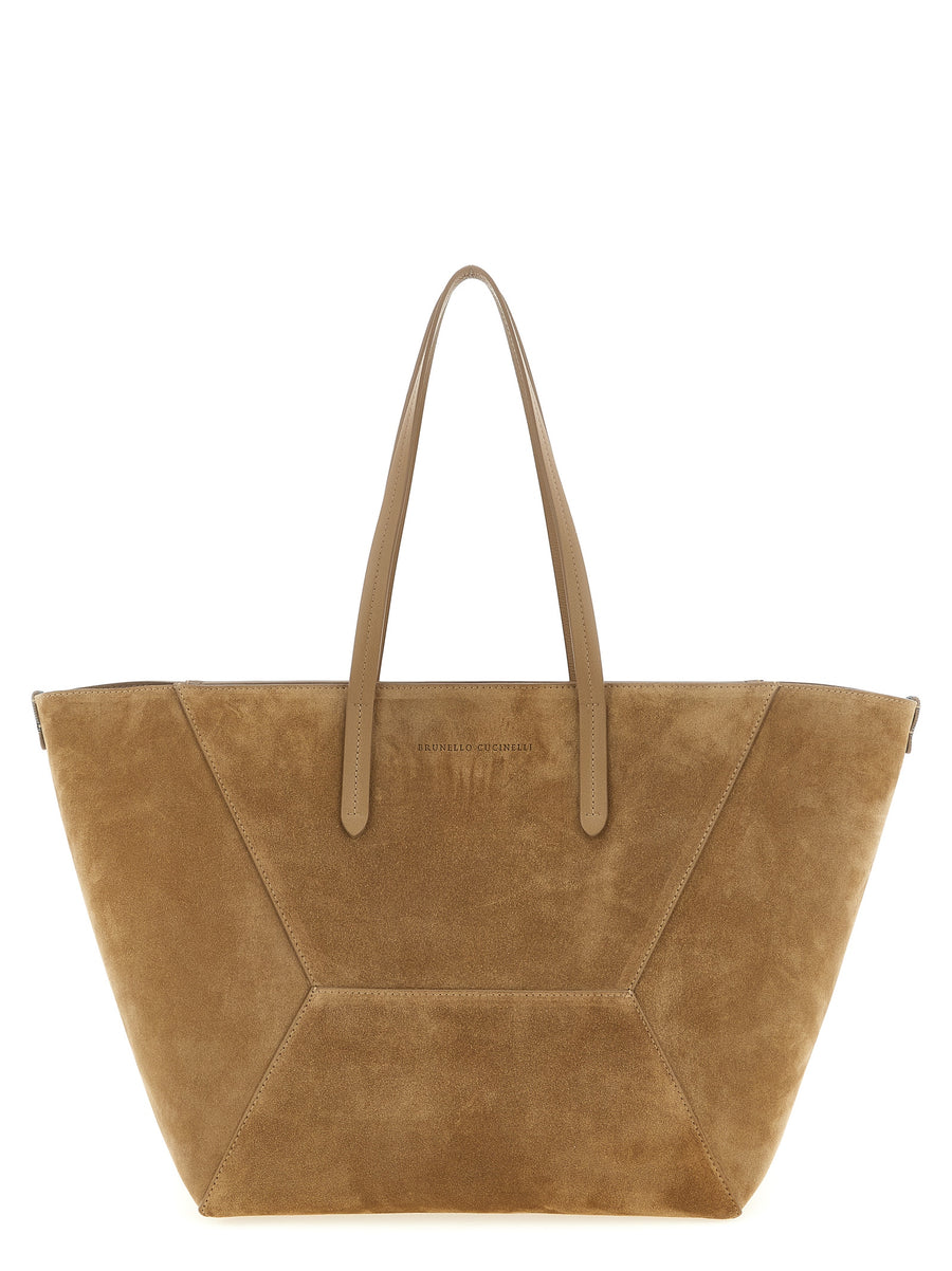 Brown Calfskin Shoulder Bag