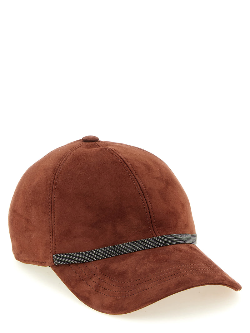 Red Lamb Leather Cap (Baseball Hat)