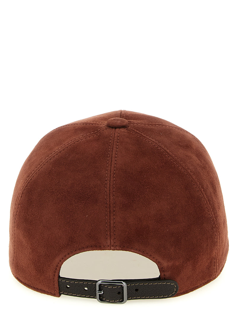 Red Lamb Leather Cap (Baseball Hat)