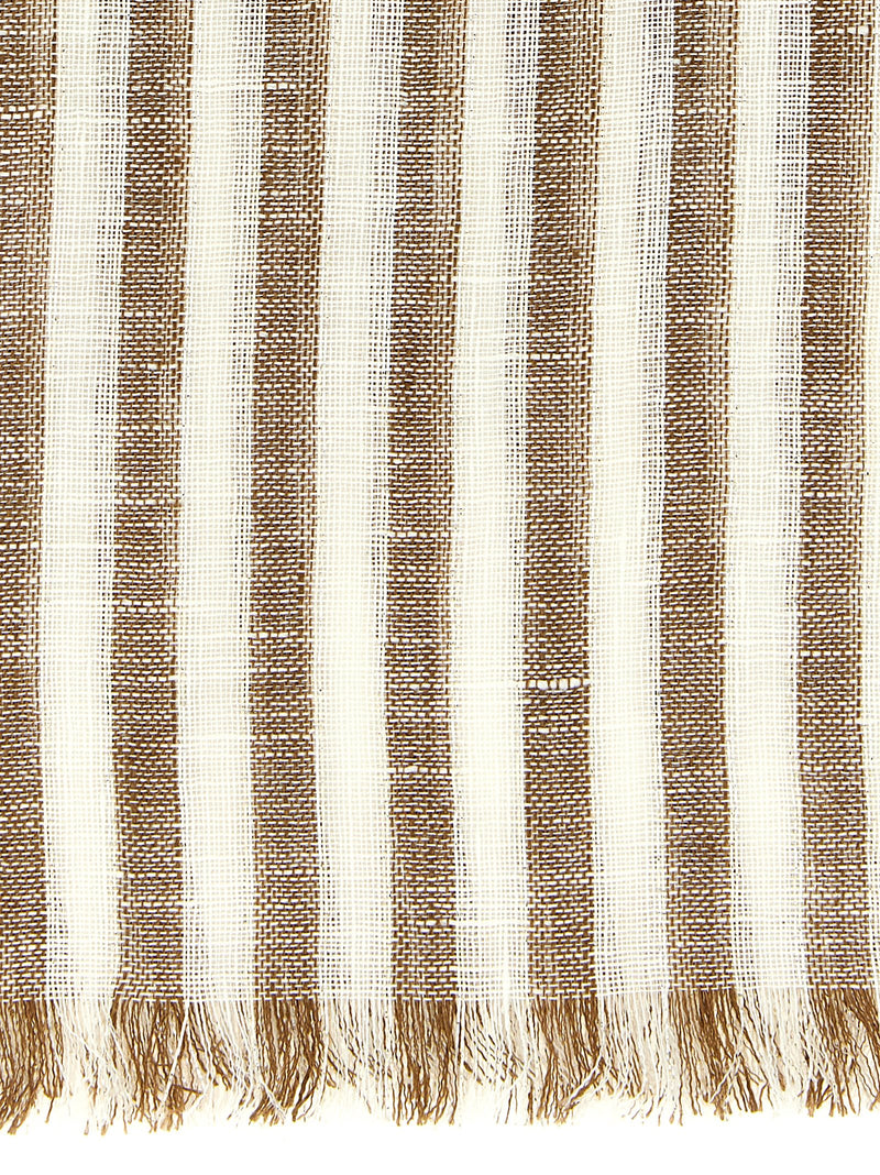 Brown Linen Scarf