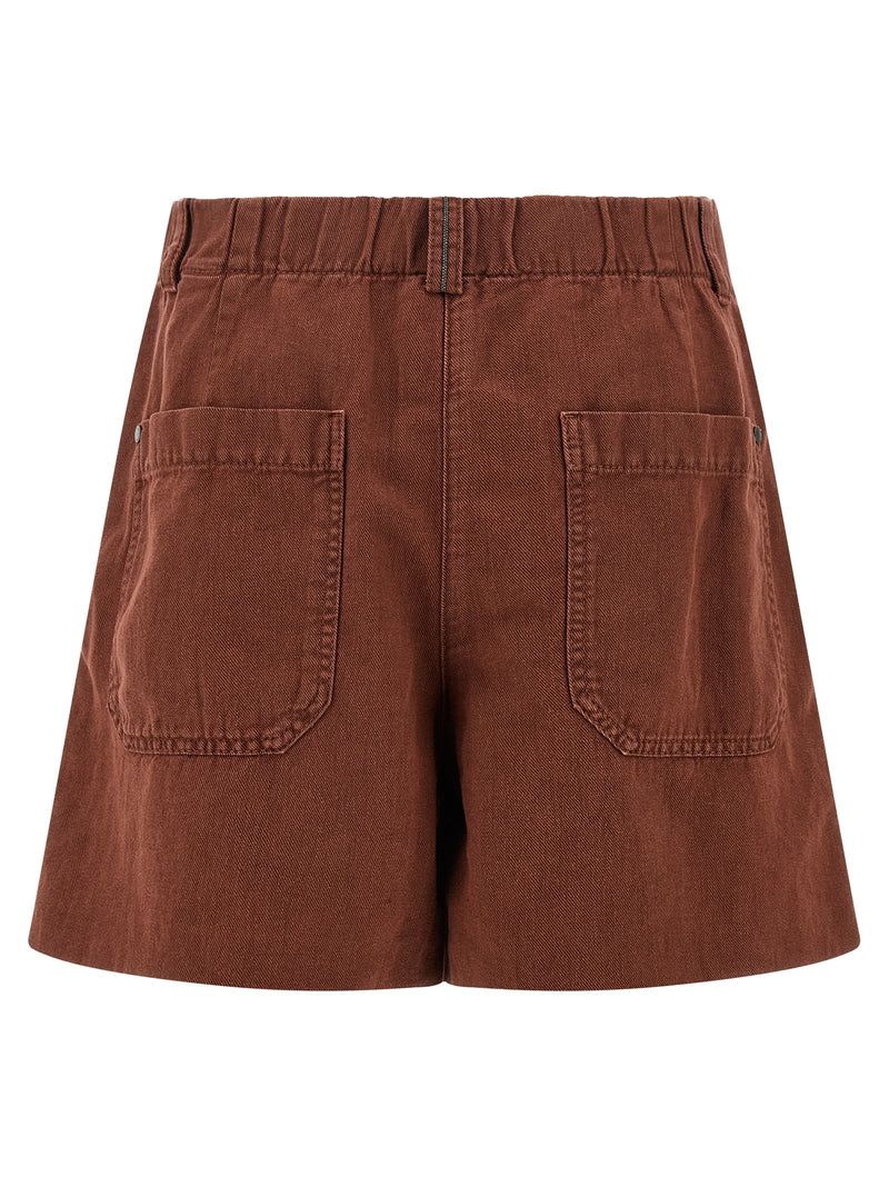 Multicolor Cotton Bermuda Shorts