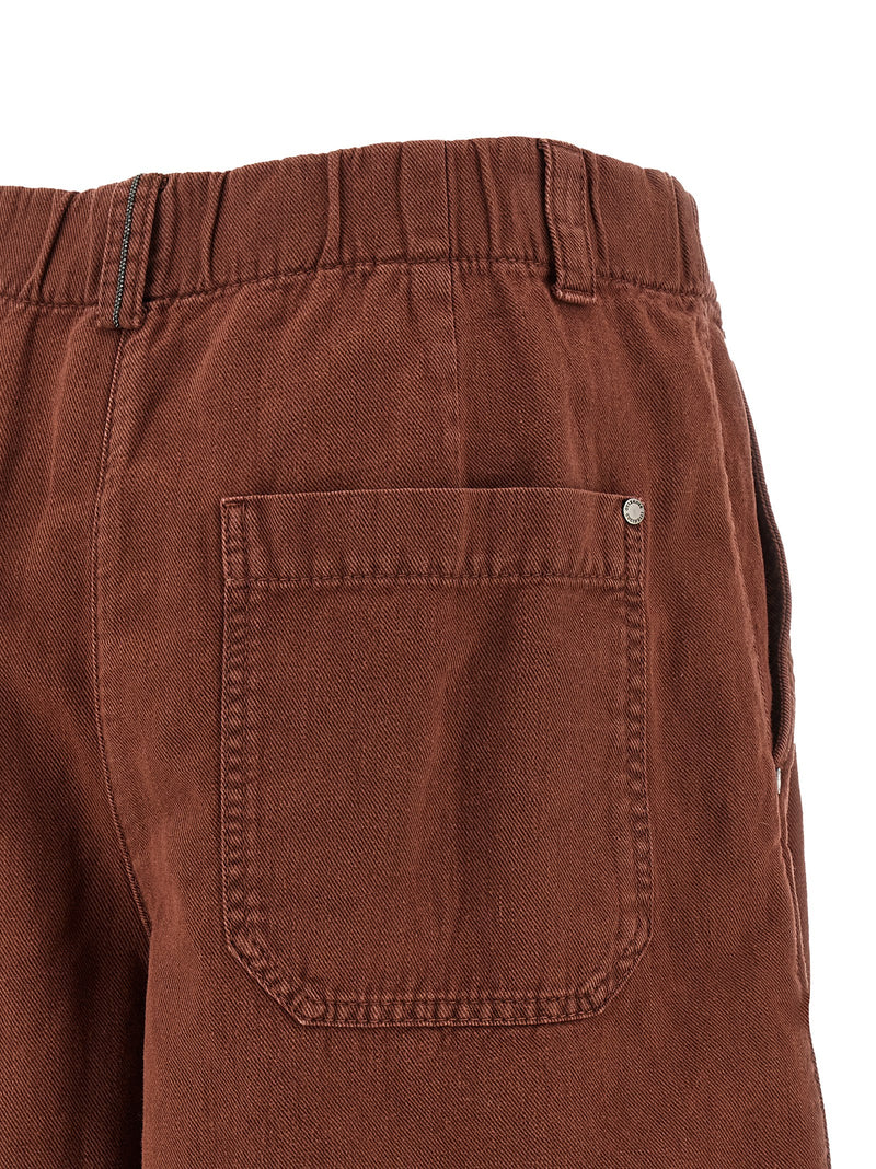 Multicolor Cotton Bermuda Shorts