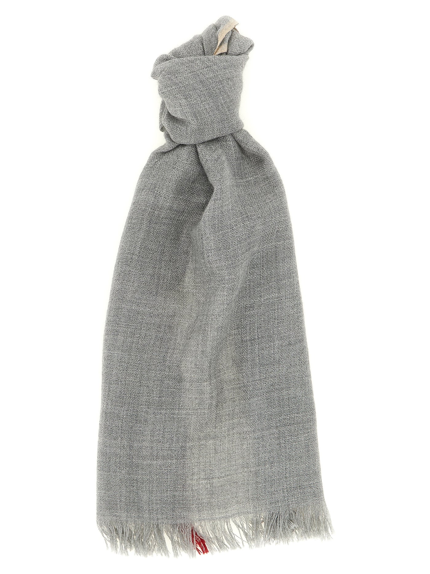 Gray Virgin Wool Scarf