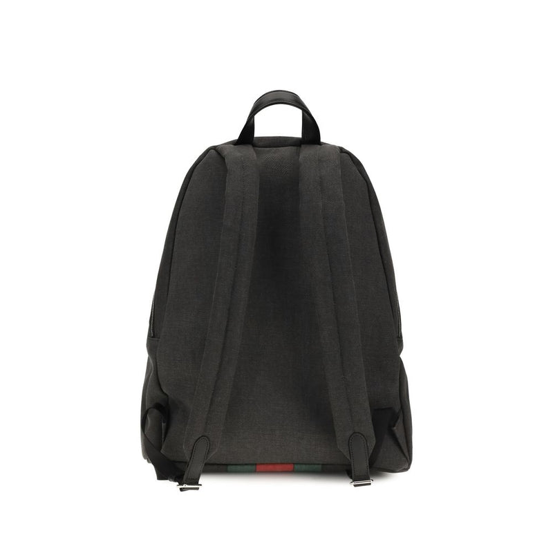 Black Fabric Backpack