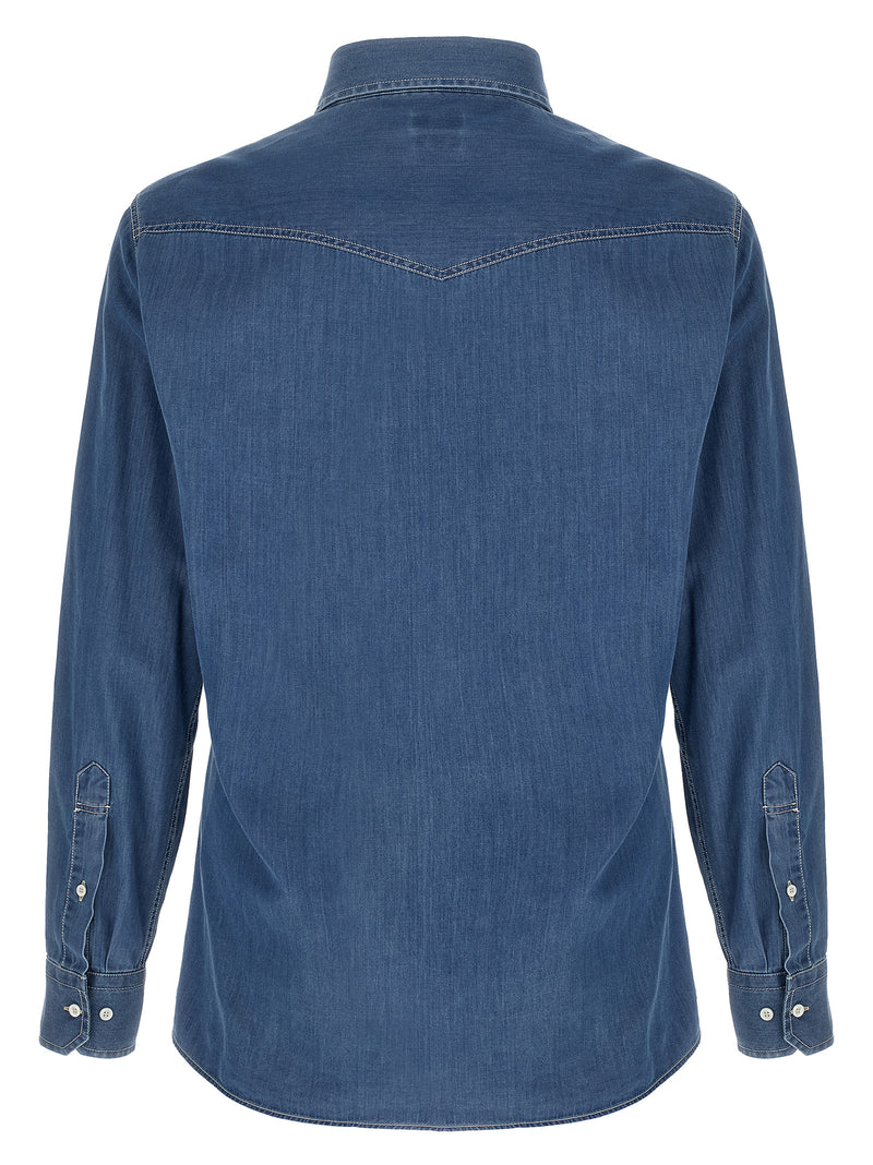 Blue Cotton Blouse