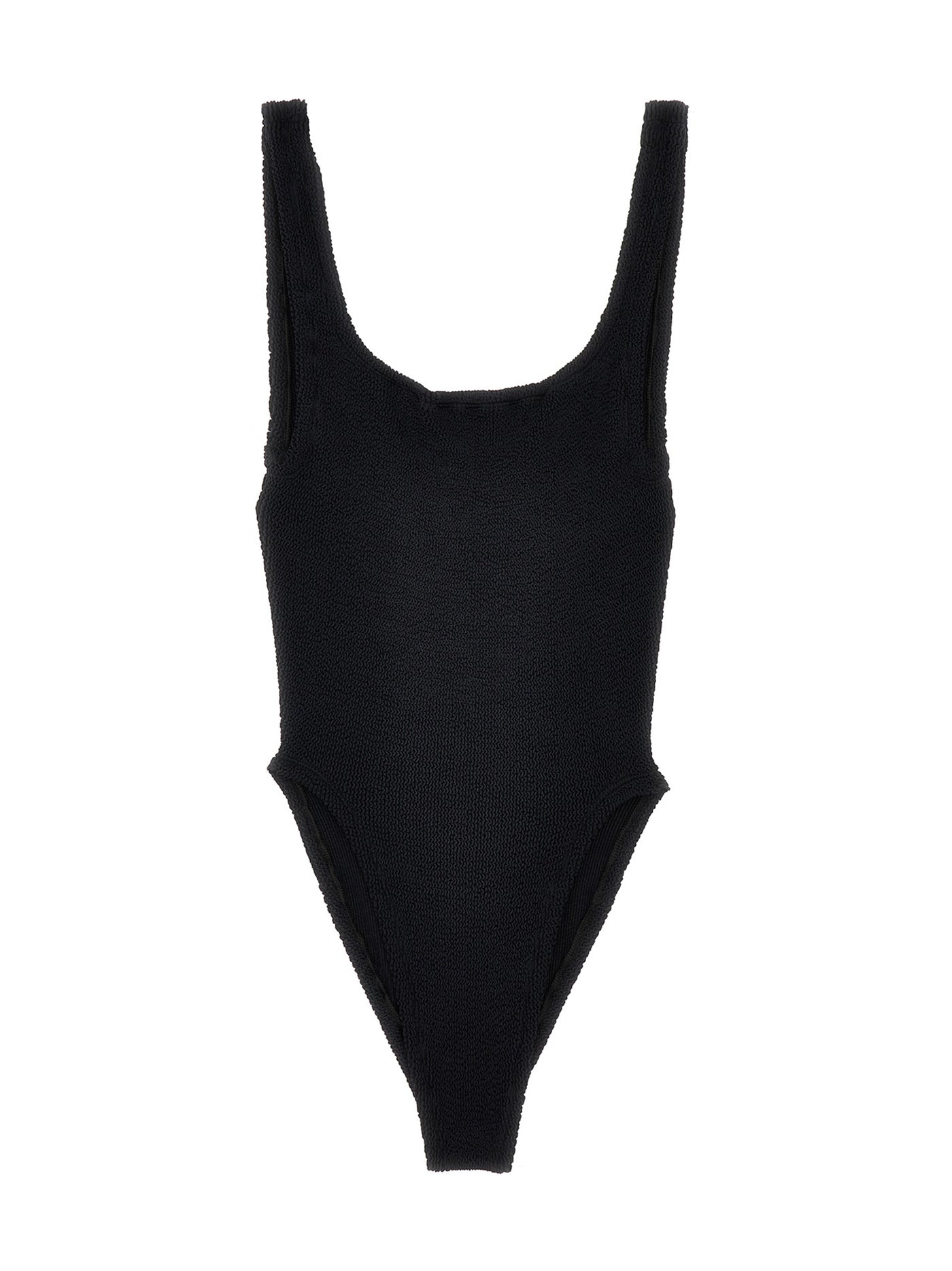Black Polyamide One-Piece Swimsuit