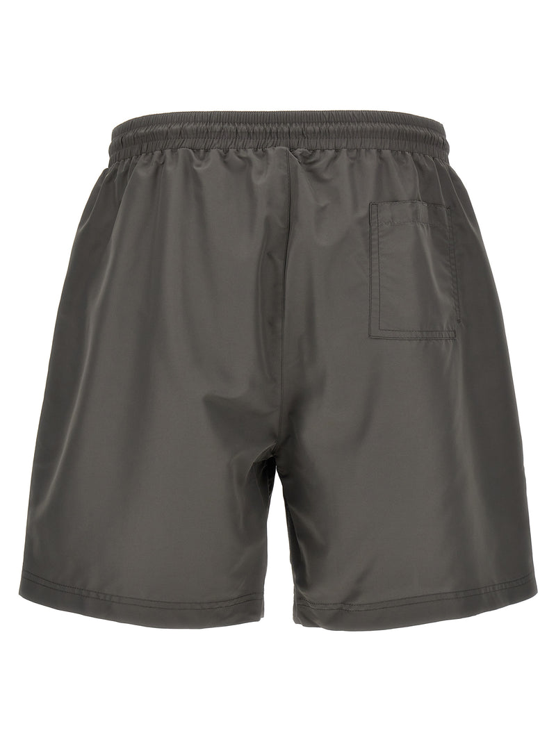 Gray Polyester Shorts