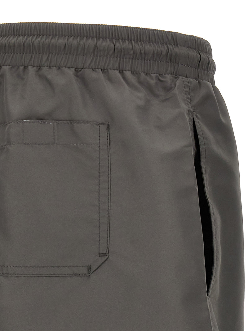 Gray Polyester Shorts