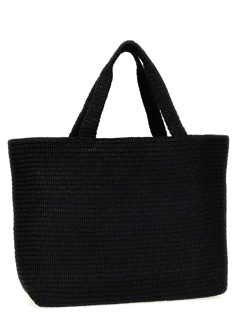 Black Viscose Tote Bag