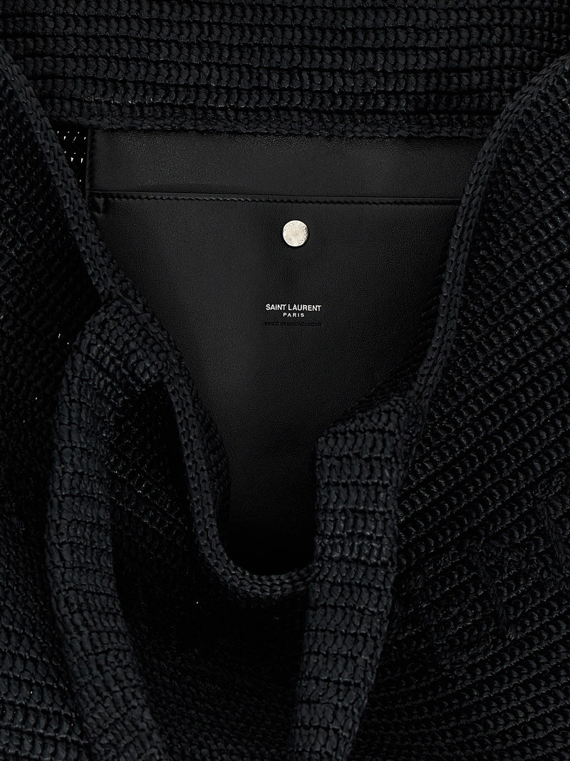 Black Viscose Tote Bag
