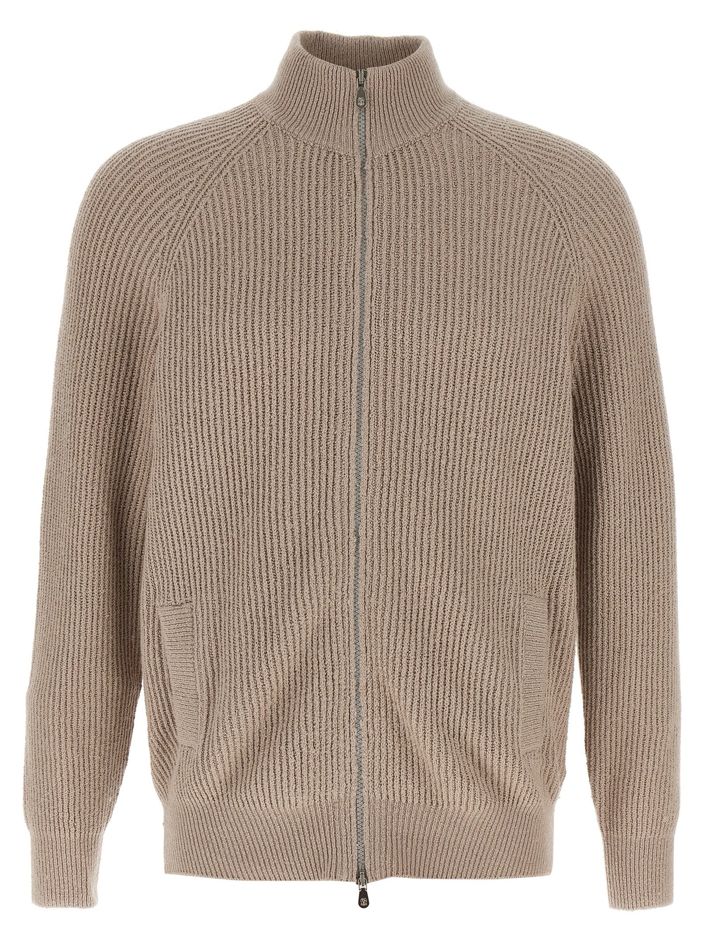 Beige Cotton Cardigan