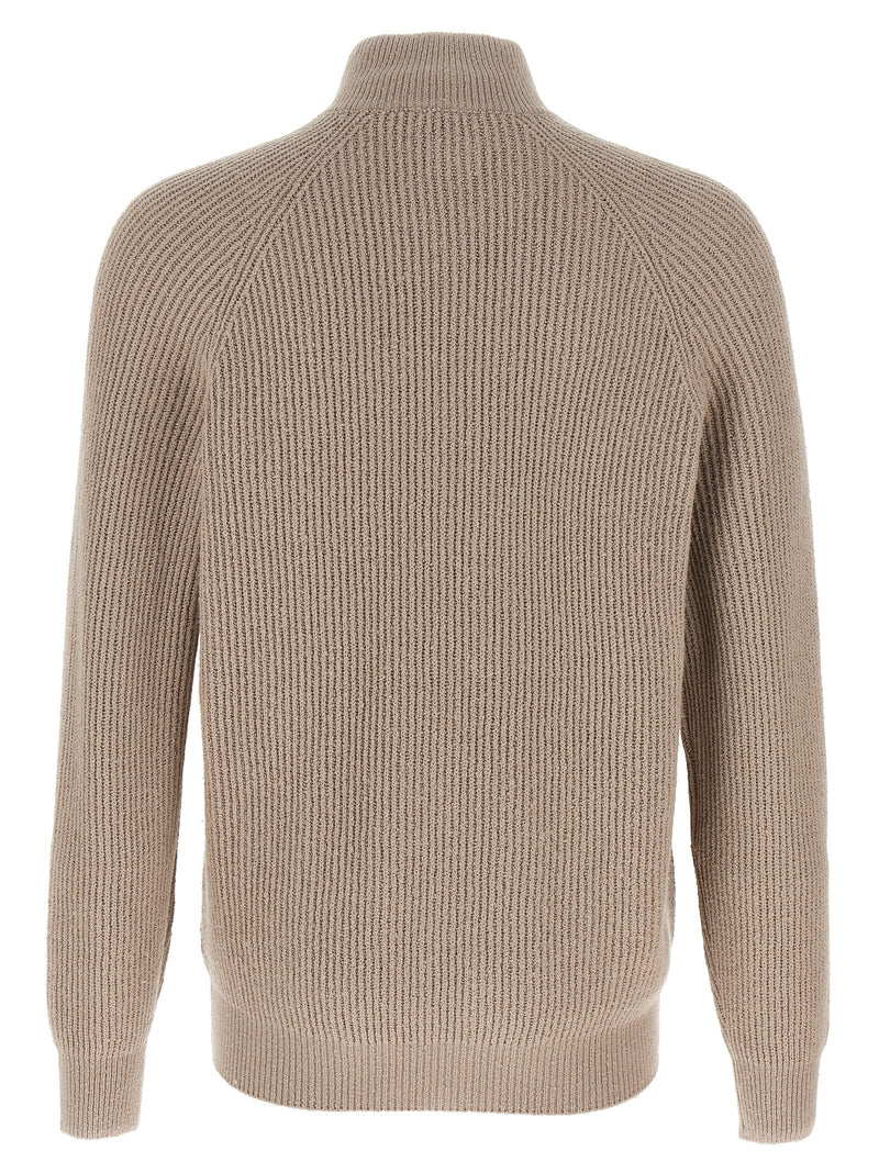 Beige Cotton Cardigan
