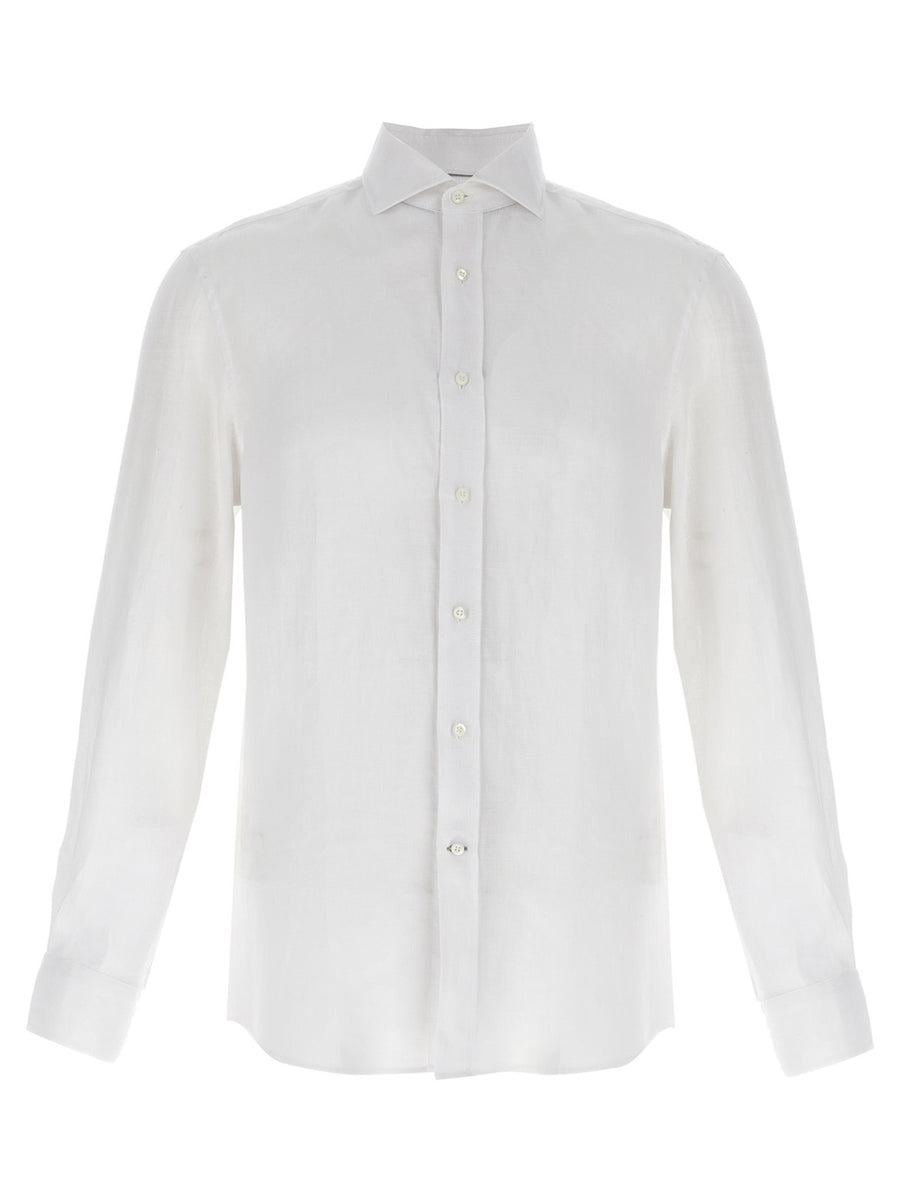White Linen Blouse